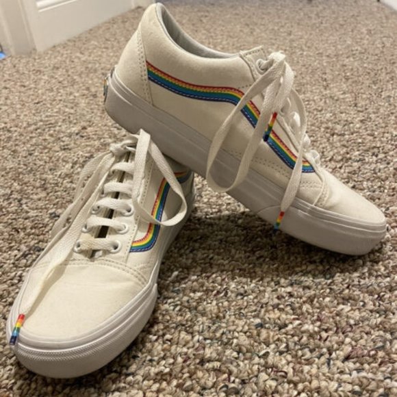 VANS Old Skool Rainbow Limited Edition Women's Size 7.5 - Picture 1 of 9